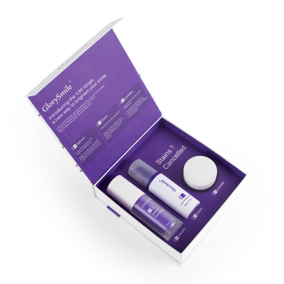 V34 Colour Corrector Oral Cleaning Box | Glory Smile