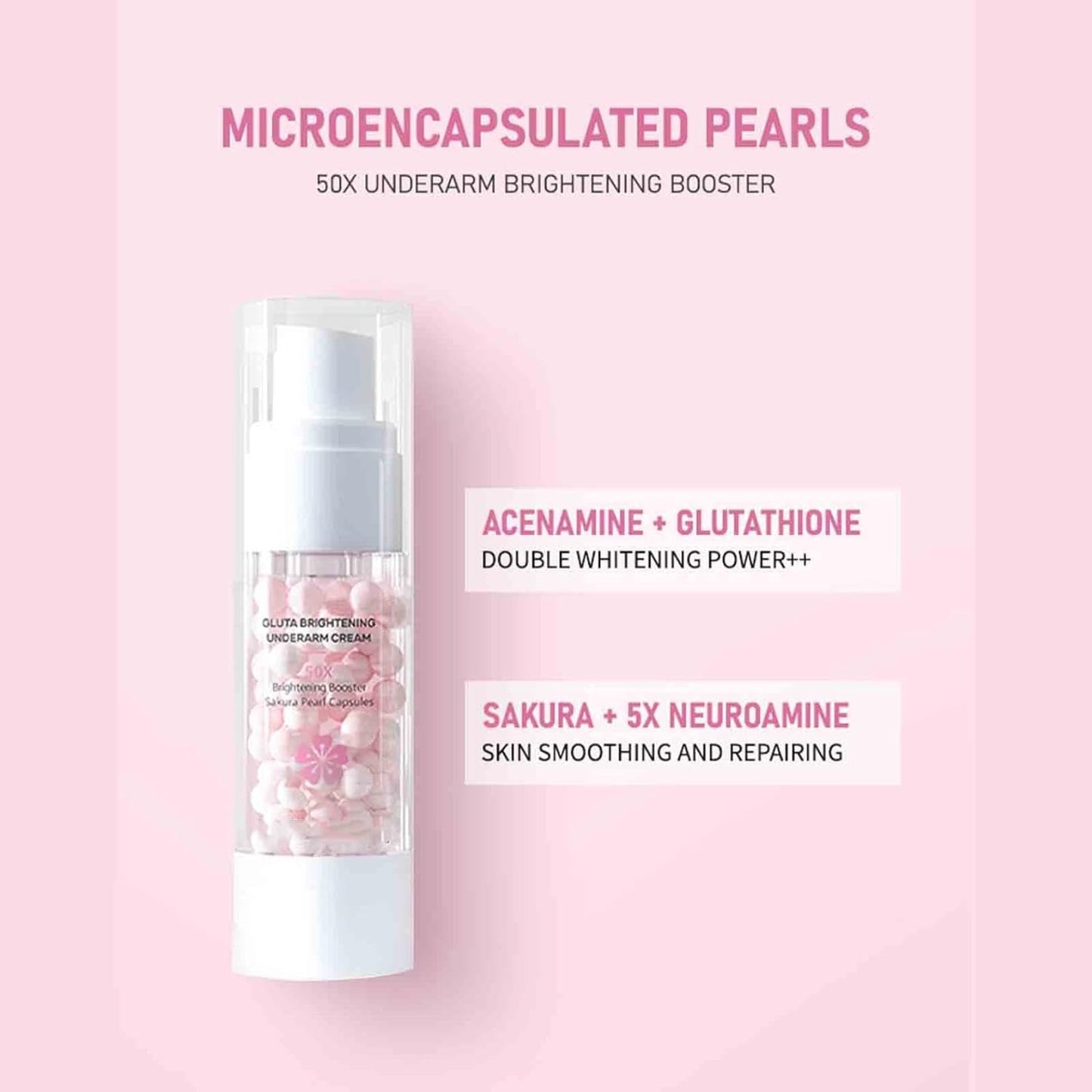 Sakura Gluta Underarm Whitening Cream,Intimate Area Skin Lightening Cream