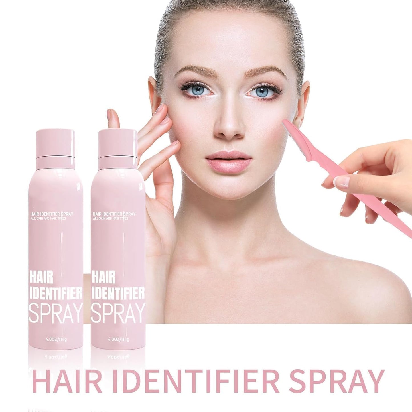 Hair Identifier Spray for Face Shaving,Moisturizing and Skin Care Dermaplaner Spray, Hair Identifier Spray for Face Dermaplaning,Skin Dermaplaning Spray for Face