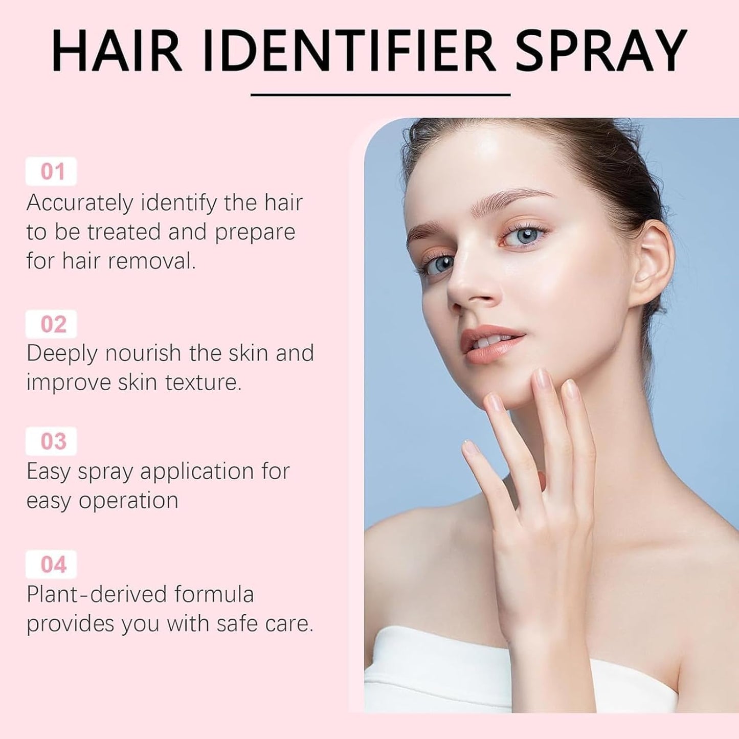 Hair Identifier Spray for Face Shaving,Moisturizing and Skin Care Dermaplaner Spray, Hair Identifier Spray for Face Dermaplaning,Skin Dermaplaning Spray for Face