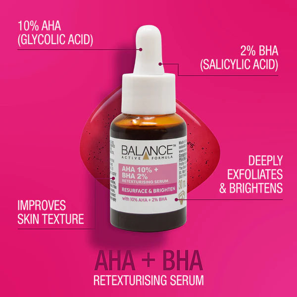 AHA 10% + BHA 2% Serum 30ml | Balance Active