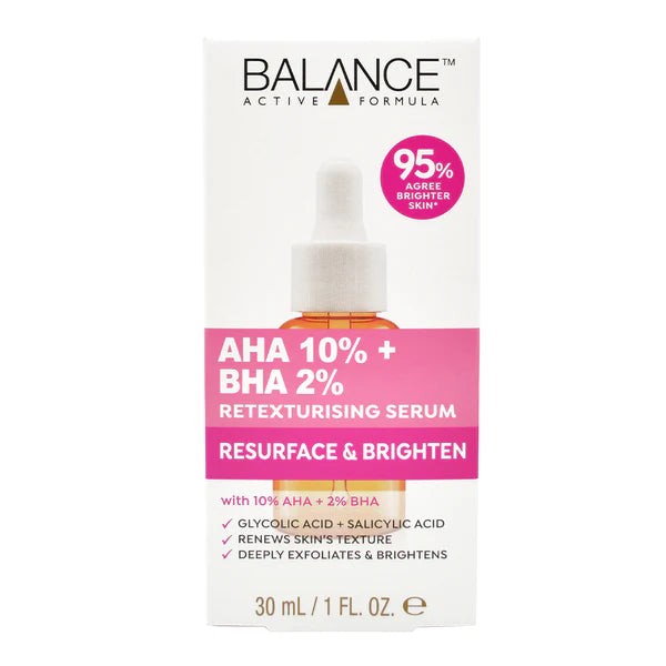 AHA 10% + BHA 2% Serum 30ml | Balance Active