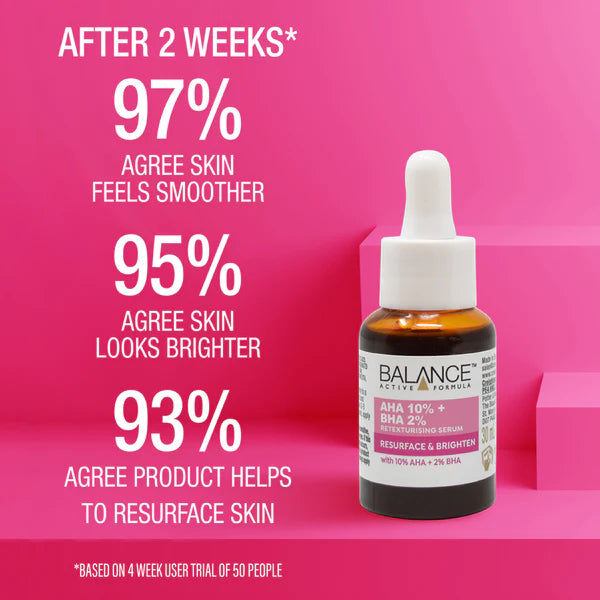 AHA 10% + BHA 2% Serum 30ml | Balance Active