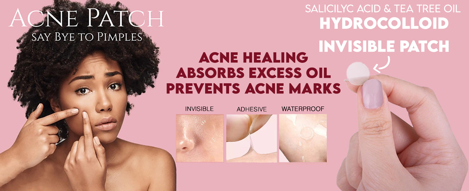 Acne patch by eclat body lab for face and body acne pimple removes and get rid of acne