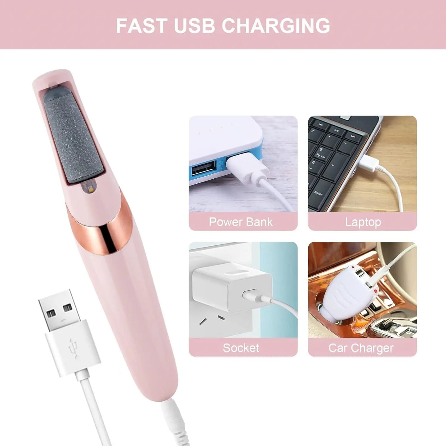 Electric Foot Callus Remover Foot File Electric Callus Remover for Feet Callous Remover Tool Kit for Feet