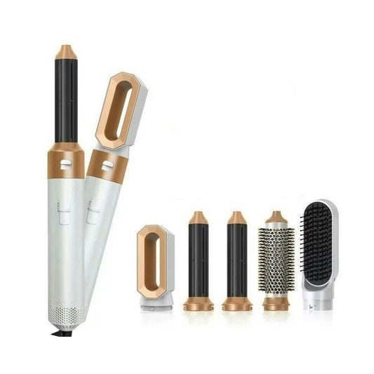 5-in-1 Hair Straightener & Dryer Brush: Ceramic Multi-Styler for Smooth, Voluminous Hair
