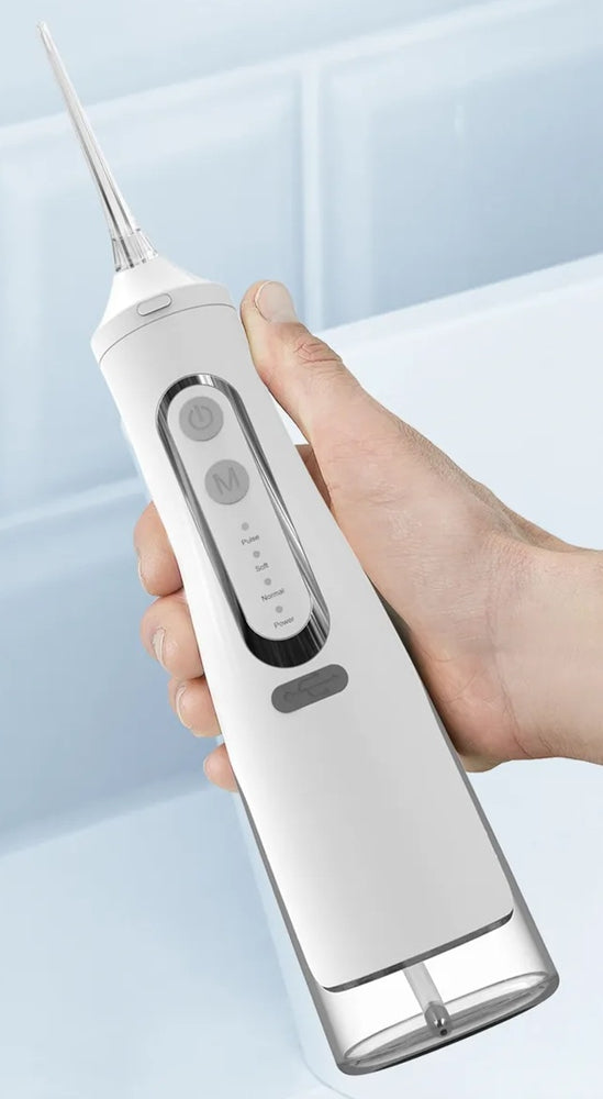 Water Flosser M159 Pro: Cordless Oral Irrigator, 4 Modes, 310ml Tank, IPX7 Waterproof, Low Noise, Rechargeable, 2000mAh Battery, Powerful Motor