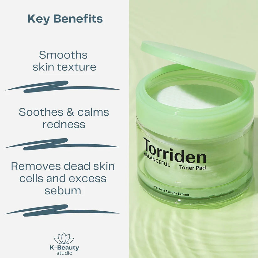 Torriden Balanceful Cica Toner Pad 60 Pads