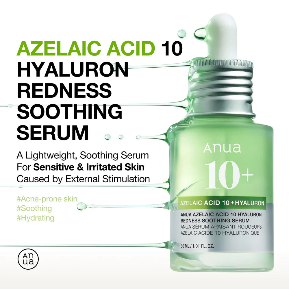 Azelaic Acid 10 Hyaluron Redness Soothing Serum ANUA
