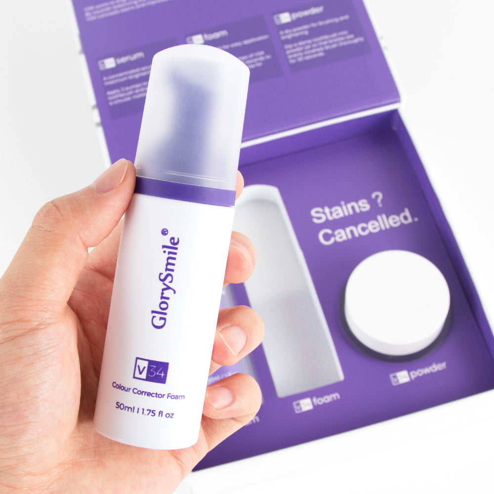 V34 Colour Corrector Oral Cleaning Box | Glory Smile