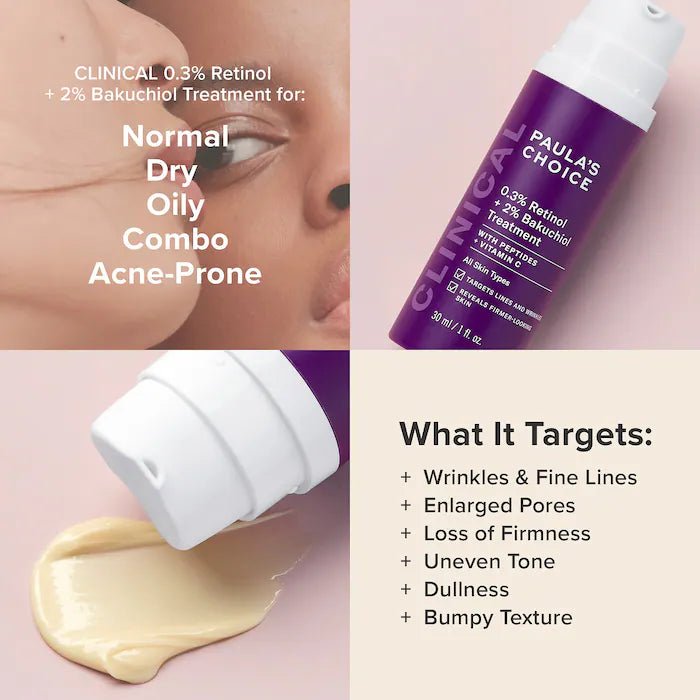 0.3% Retinol + 2% Bakuchiol Treatment | Paula's Choice-skin care-Eclatbody-paula's Choice-