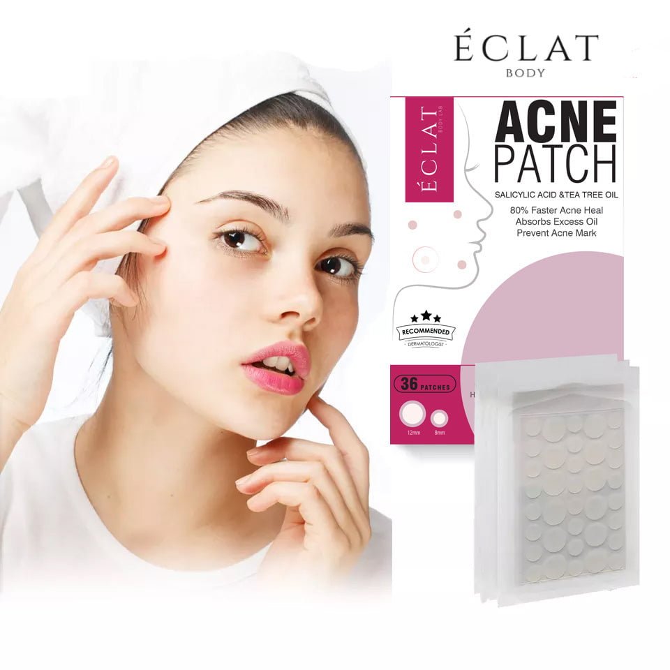 Acne Patch by Eclat body lab for acne removing including salicylic acid and tea tree oil invisible patch