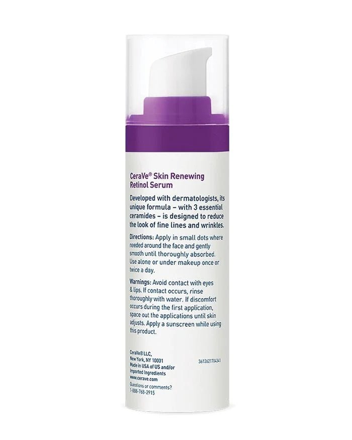 CeraVe Anti Aging Retinol Serum | Cream Serum for Smoothing Fine Lines and Skin Brightening-Health & Beauty-Eclatbody-CeraVe-
