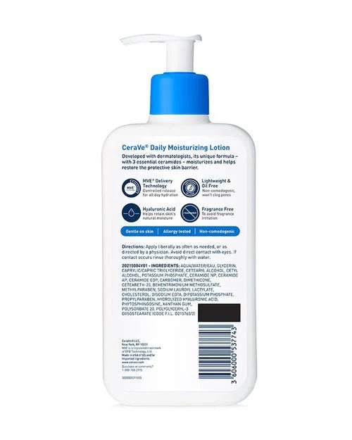 CeraVe Daily Moisturizing Lotion | Face & Body Lotion for Normal to Dry Skin | USA MADE 355ml-Health & Beauty-Eclatbody-CeraVe-