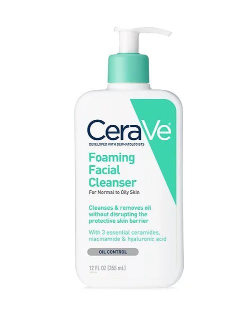 CeraVe Foaming Facial Cleanser | Normal to Oily Skin | USA Made 355ml-Health & Beauty-Eclatbody-CeraVe-
