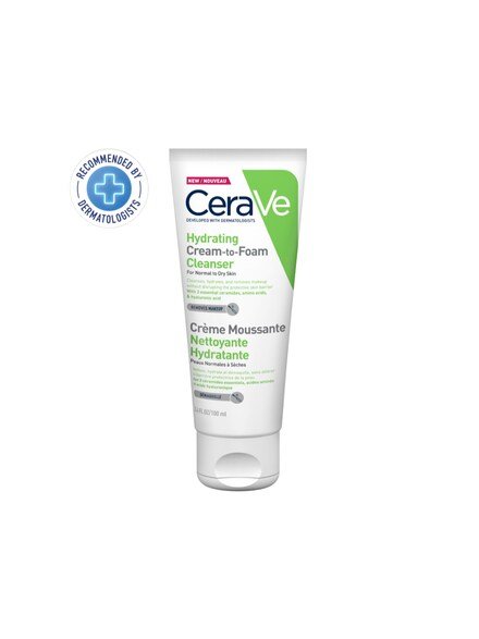 CeraVe Hydrating Cream-to-Foam Cleanser | Hydrating Makeup Remover and Face Wash With Hyaluronic Acid-Health & Beauty-Eclatbody-CeraVe-