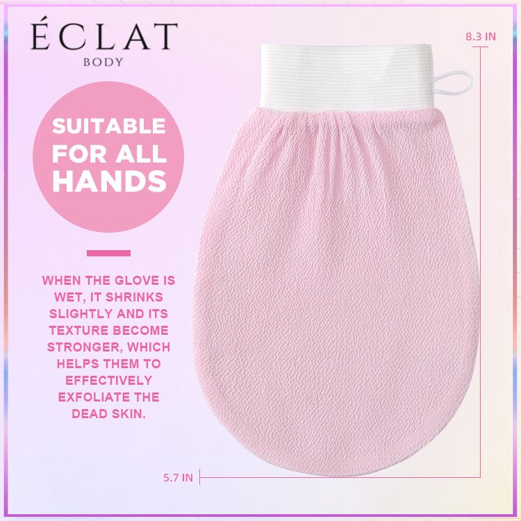 best Exfoliating Glove for body 100% natural and healthy for exfoliating the skin by eclat body lab