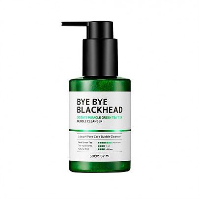 SOME BY MI | Bye Bye Blackhead 30Days Miracle Green Tea Tox Bubble Cleanser 120g-skin care-Eclatbody-some by mi-