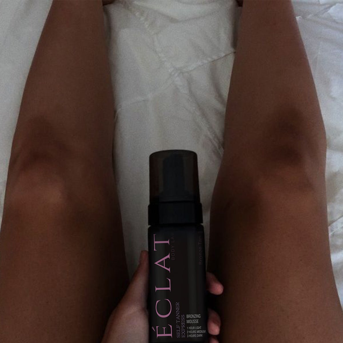 ECLAT SELF TANNING MOUSSE Self Tanning Mousse BY ECLAT BODY LAB for a Flawless Looking Tan – Achieve a Sext natural looking tan with our easy to apply, fast drying & lightweight tinted self tanning mousse. No self tan smell. Free shipping.