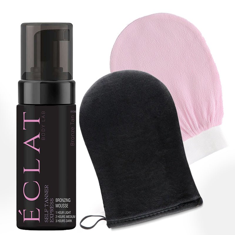 ECLAT SELF TANNING MOUSSE Self Tanning Mousse BY ECLAT BODY LAB for a Flawless Looking Tan – Achieve a Sext natural looking tan with our easy to apply, fast drying & lightweight tinted self tanning mousse. No self tan smell. Free shipping.