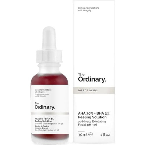 the ordinary AHA 30% + BHA 2% Peeling Solution by eclat body lab