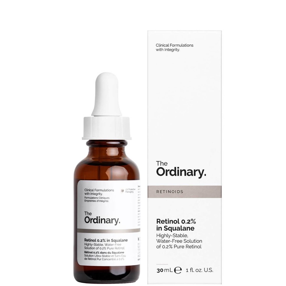 the ordinary Retinol 0.2% in Squalane serum by eclat body lab lebanon