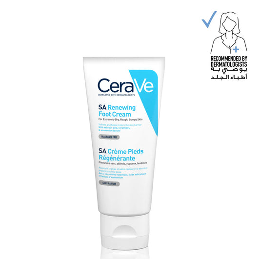 CeraVe SA Renewing Foot Cream for Dry, Rough, Cracked Feet 88 ML