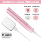 Rechargeable Hot Comb Hair Straightener Cordless 3 Adjustable Temp Flat Iron Heating Hair Brush Suitable For All Hair Types, Multicolour