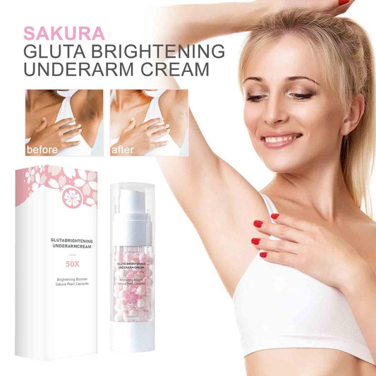 Sakura Gluta Underarm Whitening Cream,Intimate Area Skin Lightening Cream