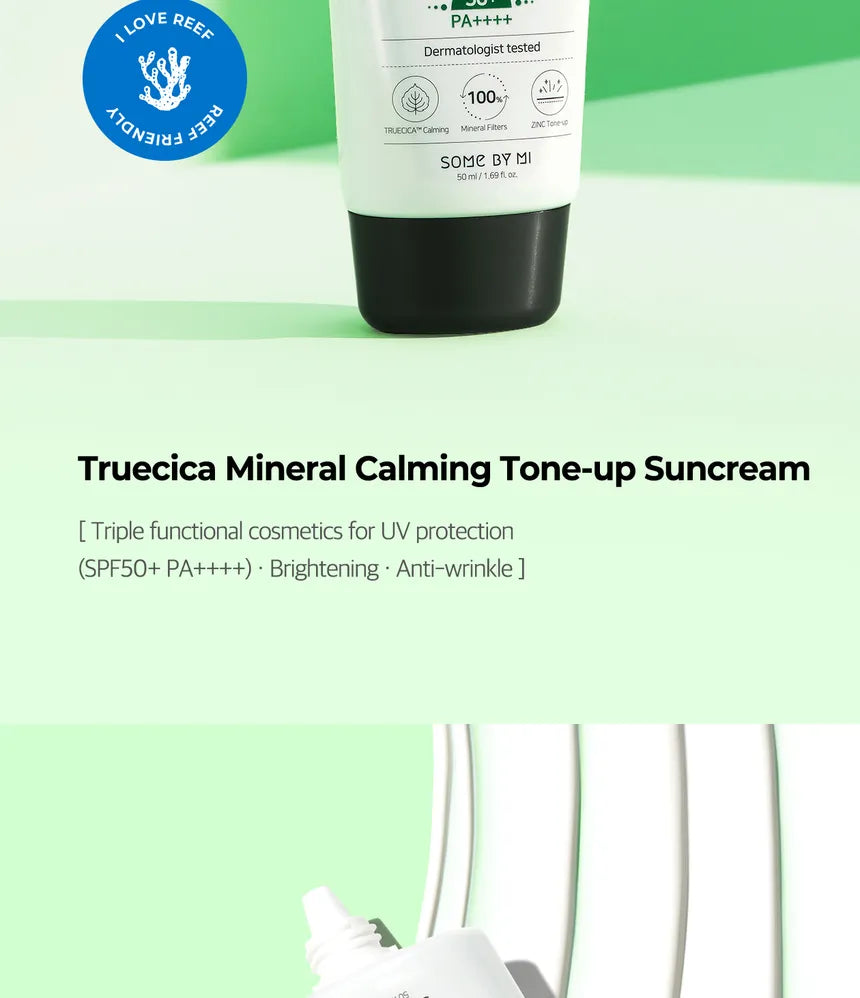 SOME BY MI - Truecica Mineral Calming Tone-Up Suncream