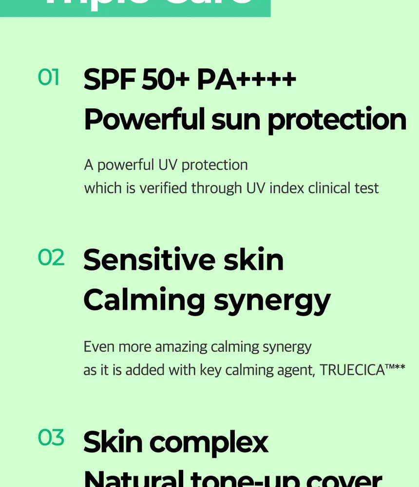 SOME BY MI - Truecica Mineral Calming Tone-Up Suncream