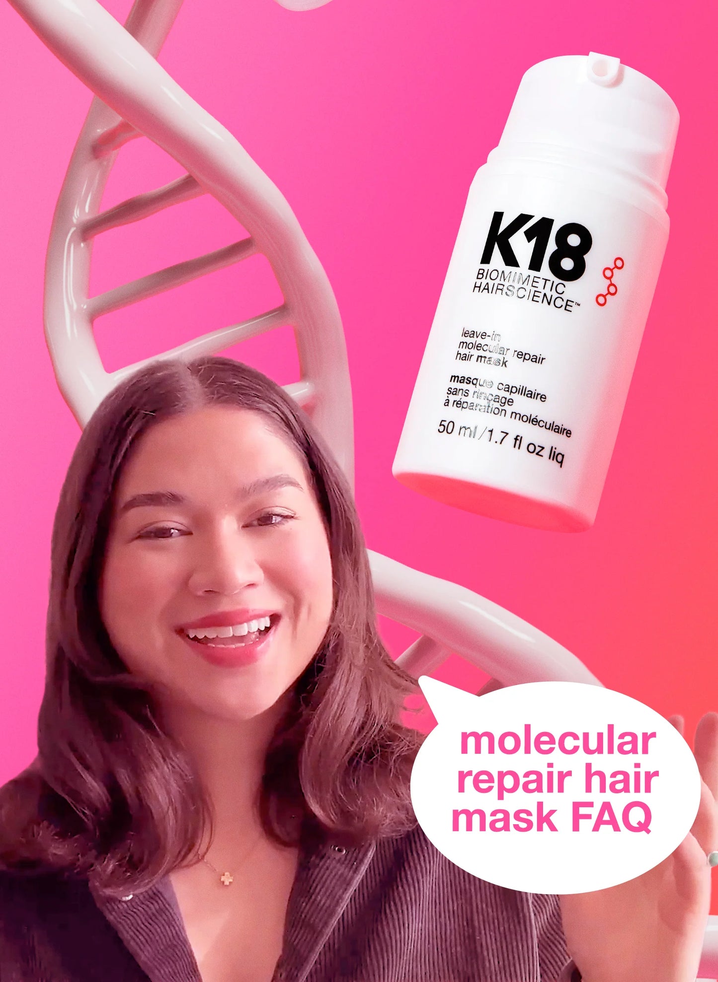 full-size leave-in molecular repair hair mask