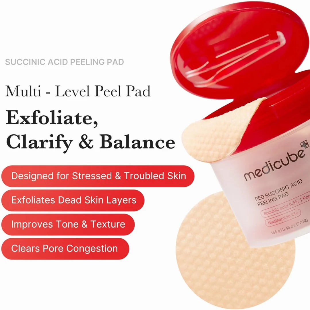 Medicube Red Succinic Peeling Pad