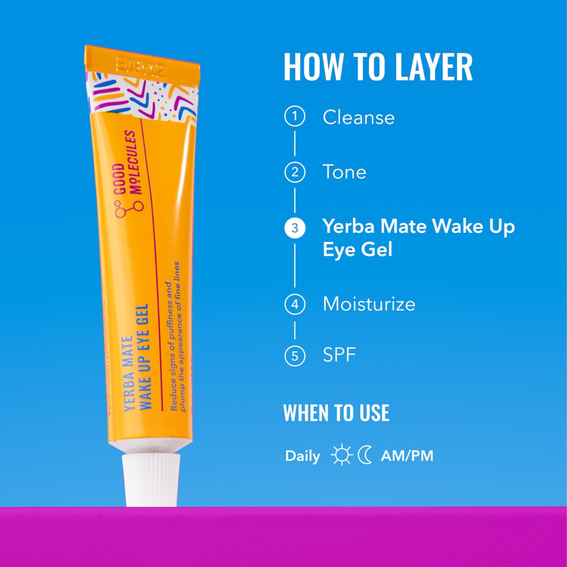 Yerba Mate Wake Up Eye Gel - Good Molecules