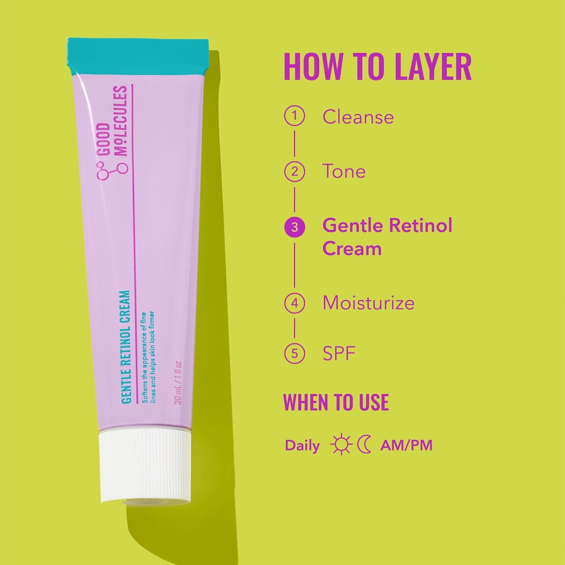 Gentle Retinol Cream - Good Molecules