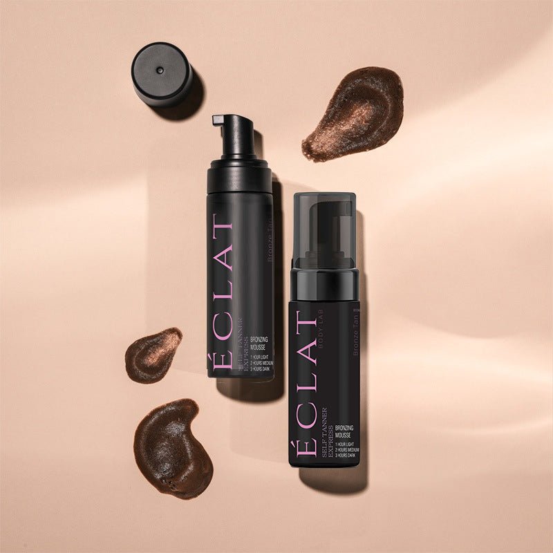 2 ECLAT SELF TANNING MOUSSE BUNDLE Self Tanning Mousse BY ECLAT BODY LAB for a Flawless Looking Tan – Achieve a Sext natural looking tan with our easy to apply, fast drying & lightweight tinted self tanning mousse. No self tan smell. Free shipping.