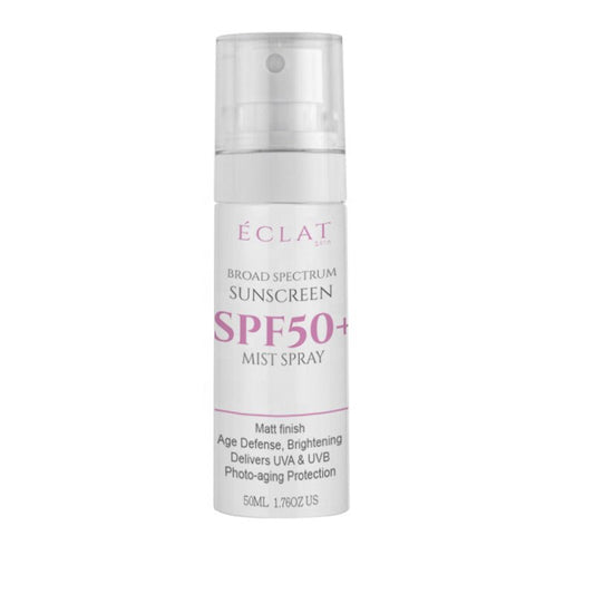 Eclat Sunscreen Facial Mist Broad Spectrum SPF 50+ | Age Defense, Brightening, UVA & UVB Protection-Health & Beauty-Eclatbody-Eclat-