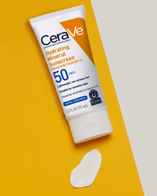 Hydrating Mineral Sunscreen SPF 50 Face Lotion | Cerave-Health & Beauty-Eclatbody-CeraVe-