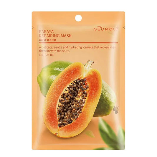 SEOMOU Papaya Repairing Korean Mask-Health & Beauty-Eclatbody-seomou-