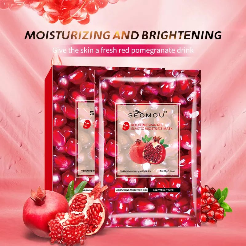 SEOMOU Pomegranate Elastic Moisturize Korean Mask-Health & Beauty-Eclatbody-seomou-