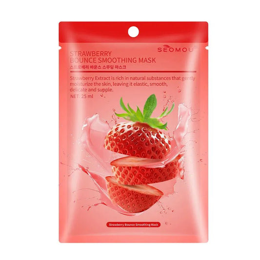 SEOMOU Strawberry Bounce Smoothing Korean Mask-Health & Beauty-Eclatbody-seomou-