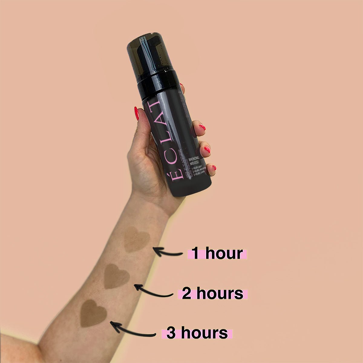 ECLAT SELF TANNING MOUSSE Self Tanning Mousse BY ECLAT BODY LAB for a Flawless Looking Tan – Achieve a Sext natural looking tan with our easy to apply, fast drying & lightweight tinted self tanning mousse. No self tan smell. Free shipping.