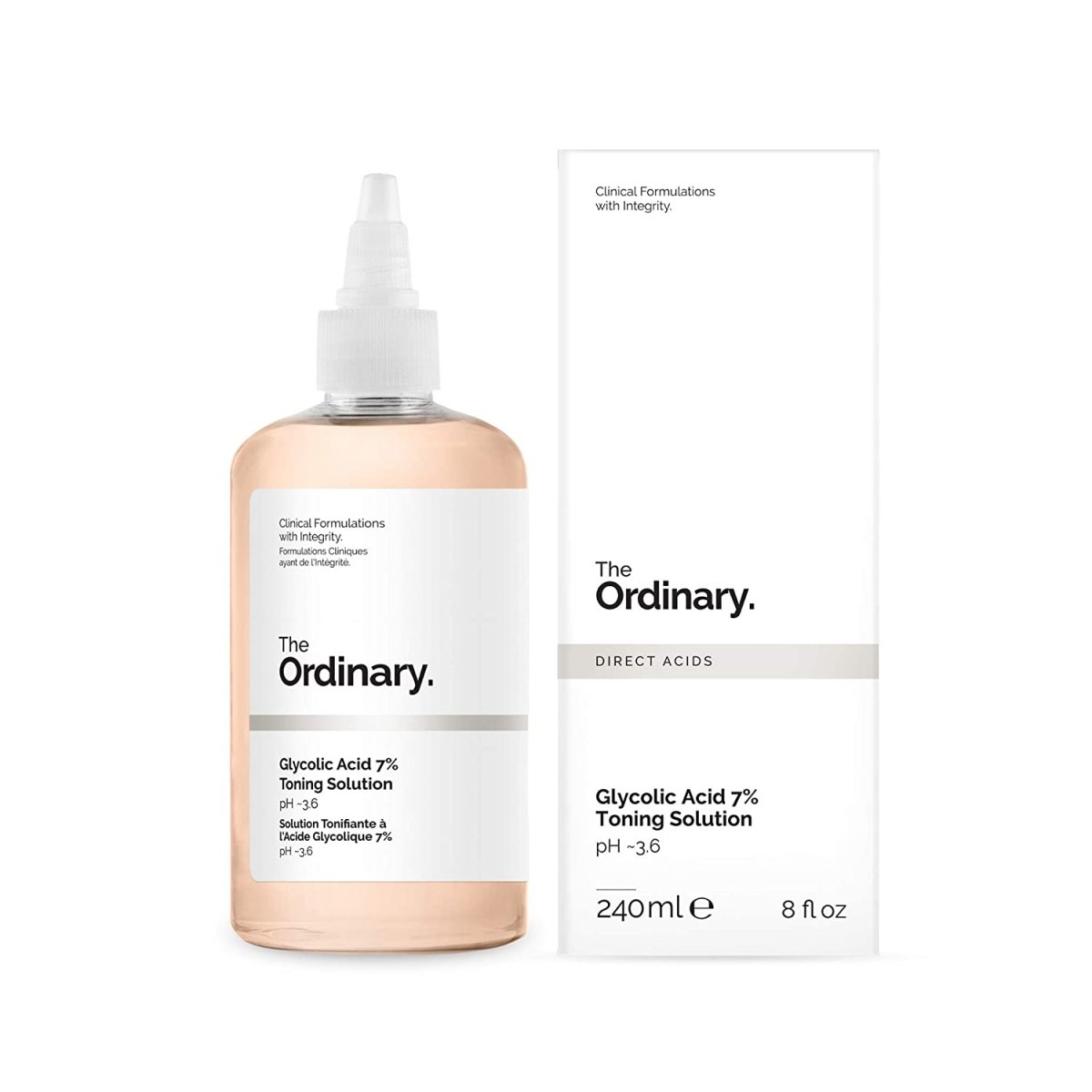 the ordinary Glycolic Acid 7% Toning Solution by eclat body lab