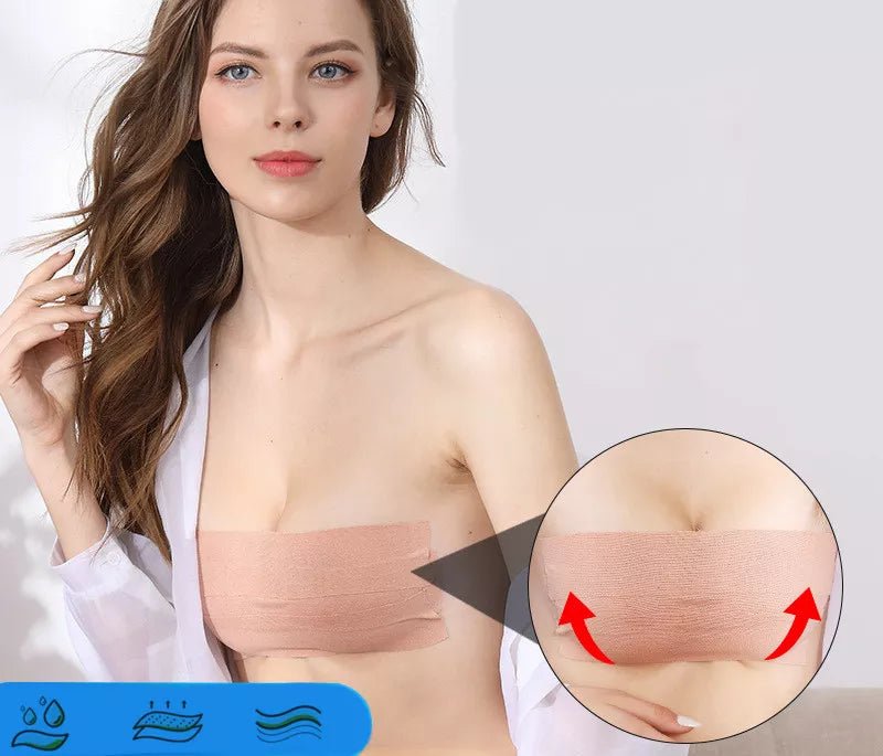 Booby Tape - The Original Breast Tape for Women, Latex-Free and Waterproof  Boob Tape Roll, Painless Body Tape for Breast, Reliable Bra Tape for Boob